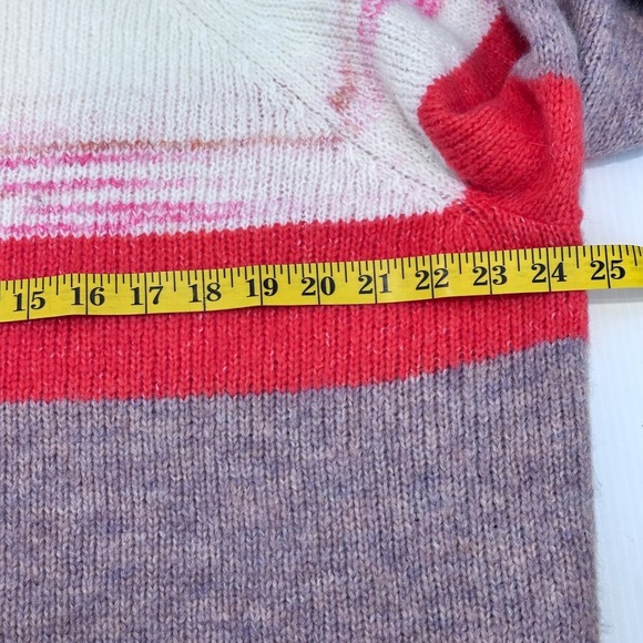 Old Navy Women's Striped Knit Sweater Crew Neck Size Large Pullover - Picture 4 of 6